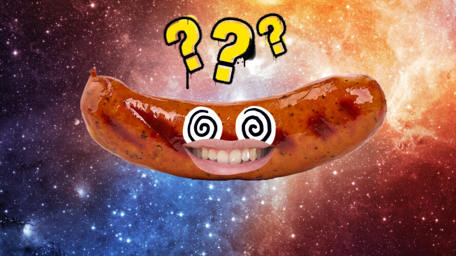 A smiling sausage