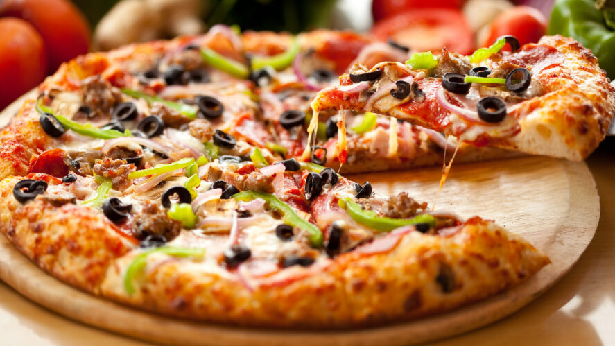 A big pizza