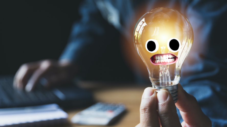 A lightbulb